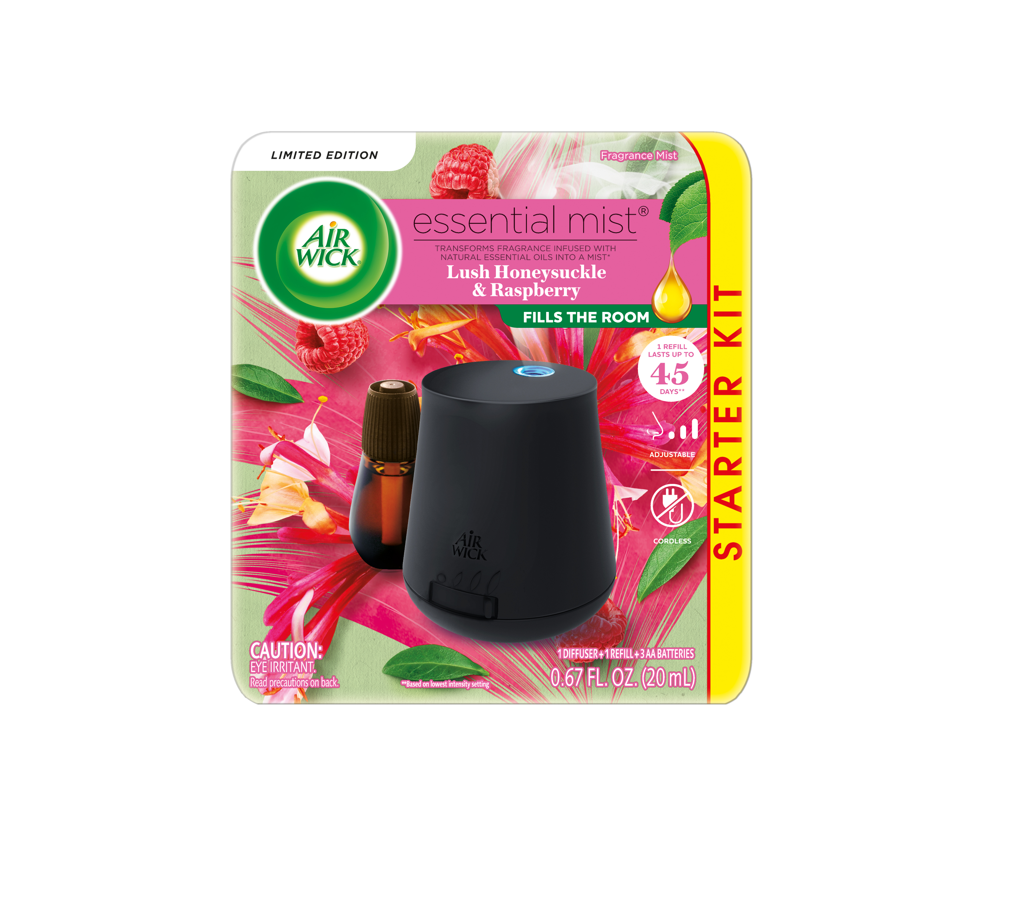 AIR WICK® Essential Mist - Lush Honeysuckle & Raspberry - Kit (Discontinued)